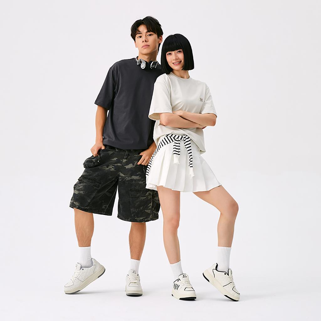 New MLB New York Yankees Basic Collection SS25 T Shirt Unisex Standard Charcoal Gray 3ATSB6153-50CGS