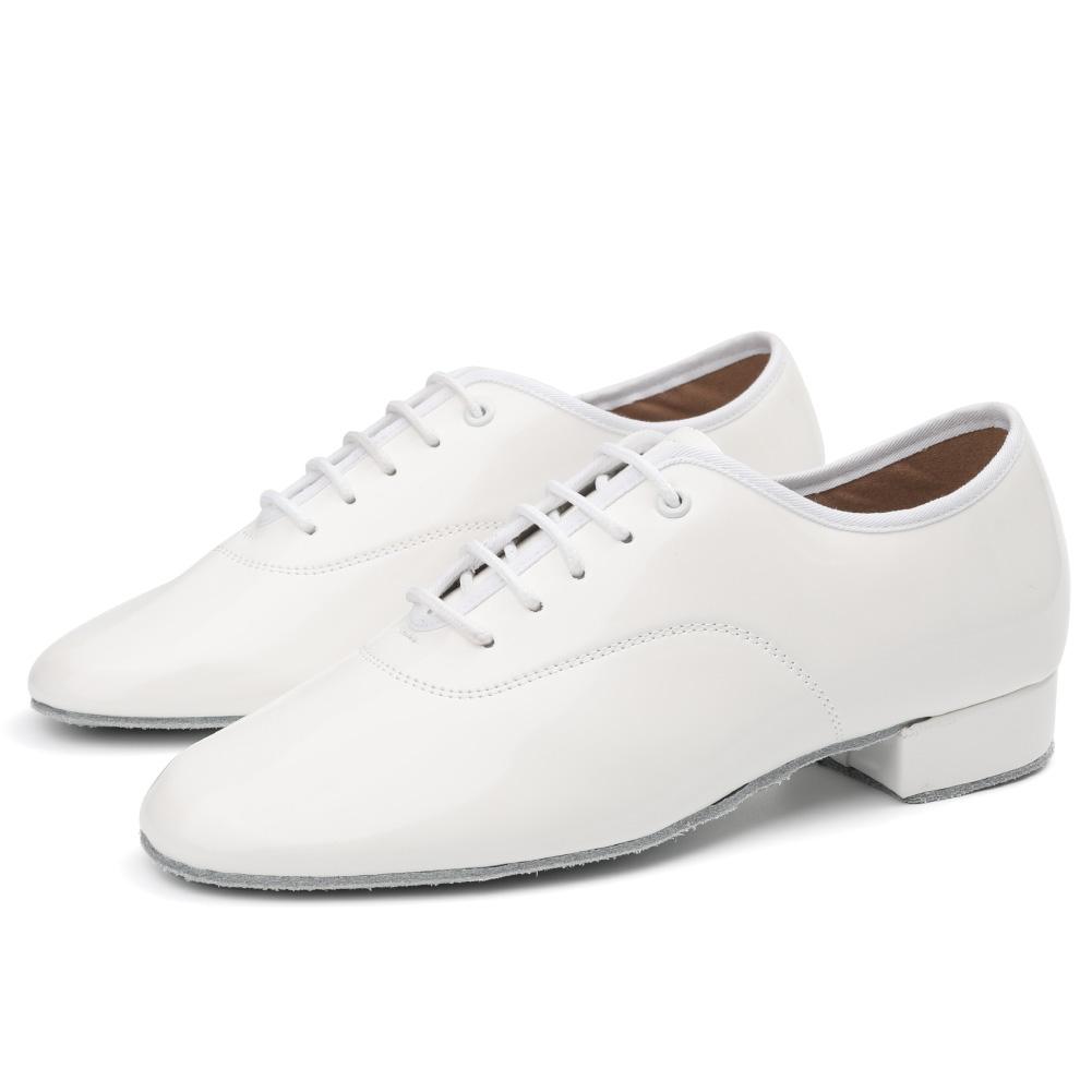 Leather Men's Modern Social Dance Shoes Salsa Tango Latin Ballroom Dancing Shoes Soft Sole 2CM