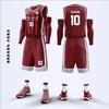 Mens Basketball Jersey Set Quick Dry Sportswear Team Uniform Adult Training Game Purple