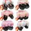 2PCS Mermaid Girls Elastic Hair Net Spring Clip Hair Bun Cover Sweet Ballet Hair Net  Kids