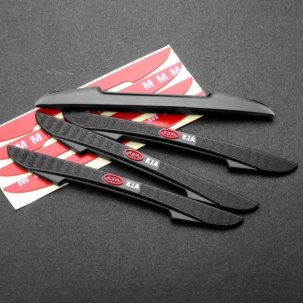 4pcs Rubber Car Door Anti-collision Strip Bumper Protector Stickers For KIA Ceed Rio K3 Optima Cerato Proceed Venga Sedona Forte hbsp50