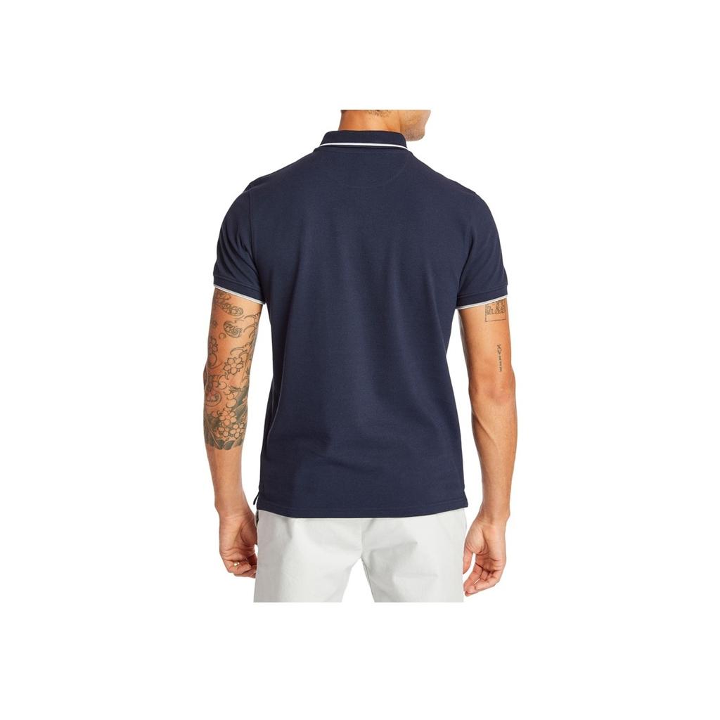 Timberland Рубашка поло Slim Fit с коротким рукавом, мужские топы, темно-сапфирово-синяя A1ZK3433