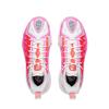 Li Ning BadFive Chase 2 SUPER Износостойкие Антискручивание Сцепление Низкие Баскетбольные кроссовки Мужские Белый Красный Розовый ABFW013-5