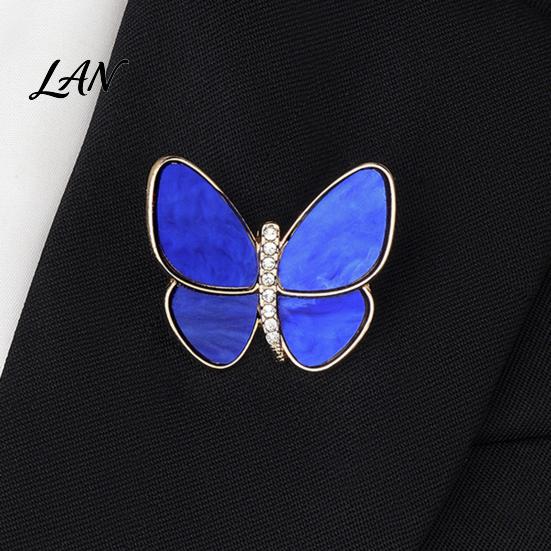 Decorative Butterfly Jewelry Brooch Pin, with Strong Buckle Design, Fine Electroplating Resistant to Fading Electroplated Alloy Brooch, Elegant