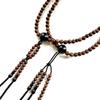 Myorenka International Soka Gakkai Prayer Beads SGI Prayer Beads for Men Wooden Prayer Beads XL Size Shakusan Tiger Peel Sandalwood 8mm Ebony Tailor