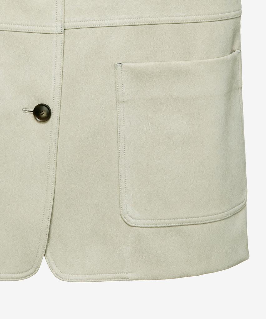 Mind Bridge Women [W] Oversized Suede Tailored Blazer