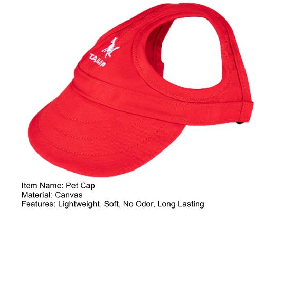 Pet Baseball Cap Super Soft Adjustable Wear-resistant Wide Brim Easy-wearing Dress Up Canvas Colorful Puppy Baseball Cap Pet Headgear Pet Supplies