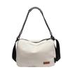 2026 New Large Capacity Canvas Crossbody Bag for Women Trendy School Commute Ins Versatile Casual Shoulder Pillow Bag