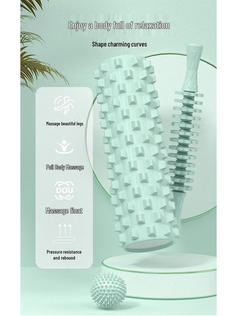 Пенопластовый ролик для облегчения мышц, фитнеса для начинающих и йоги - Массажная палка Wolf Tooth для похудения ног и расслабления