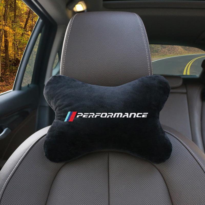 Auto Neck Support Pillow Headrest Cushion for BMW M Performance F30 F10 G20 G30 X1 X3 X5 X6 E46 E90 Car Accessories