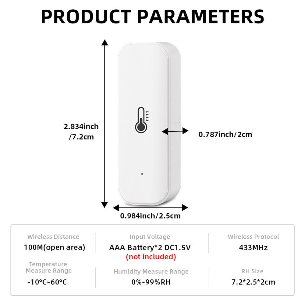 WiFi Hygrometer Smart ThermoHygrometer with Remote Monitoring App Control