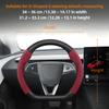 VA1 Suitable for Tesla Suede Matte Carbon Fiber Texture Steering Wheel Cover Suitable for Model 3 Y X S Highland Intelligent Systems