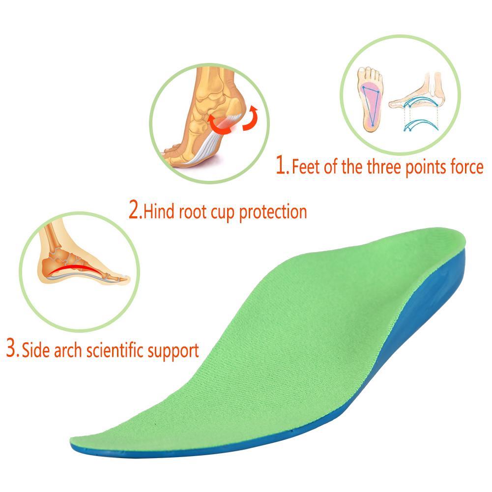 Orthotic Flat Feet Foot Arch Support Cushion Shoe Inserts Insoles Pads for Kids