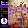 Holiday Lighting 10/20FT Halloween String Light, Battery Powered Purple LED Large Spider/Bat Garland, Spooky Creative Wall Hanging Decor 20/40