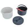 Microwave Rice Cooker 2L Food Grade PP Material Rice Spoon Lid Strainer Steaming Pot Rice Cooker