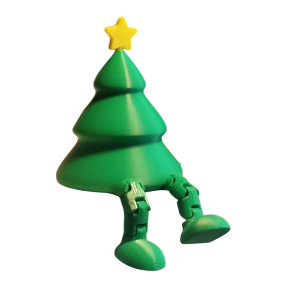 3D printed decoration with movable joints Christmas tree Christmas ball snowman bell ornaments for Bedroom Holiday Decorations