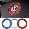 For VW Tiguan MK1 MK2 Passat B7 Sharan Scirocco Polo MK5 Jetta Golf MK6 MK7 MK7.5 Amarok Caddy Car Steering Stickers Trim Cover