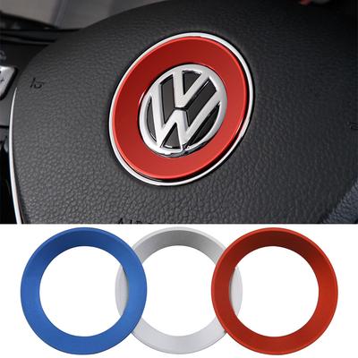 Для VW Tiguan MK1 MK2 Passat B7 Sharan Scirocco Polo MK5 Jetta Golf MK6 MK7 MK7.5 Amarok Caddy Car Наклейки на рулевое управление Накладка