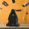 Halloween Wizard Figurine Sculpture Gift Art Crafts Tabletop Ornament for Entrance Desk