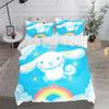 Cinnamon Dog Sanrio Twin Size Bedding Sets Duvet Cover 3-Piece Set 1 Quilt Home  Polyester Comforte Luxury Anime