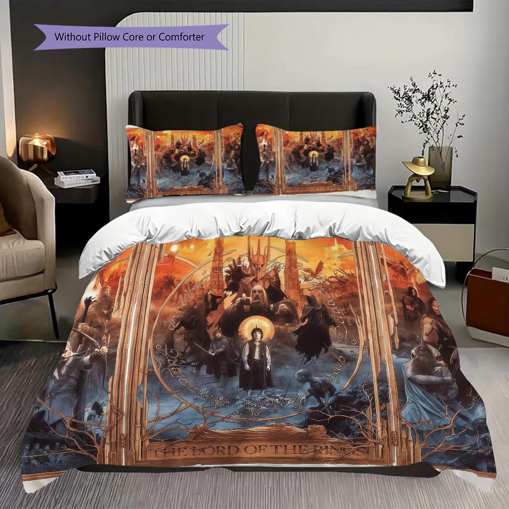 Hobbit Theme Comforter Set Threepiece Set 1 Duvet Cover 2 Pillowcase Without Core Bedding Set Duvet Cover And Pillowcase
