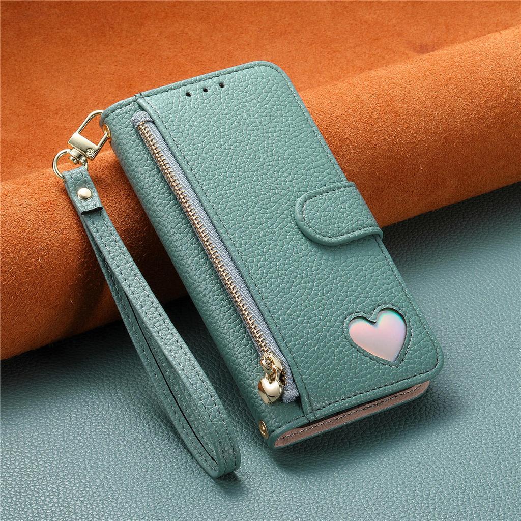 Wallet Flip Case for Motorola Moto G06 Power G04 G24 G04S G35 G55 G84 5G PU Leather with Zipper, Card Slots, Hand Strap