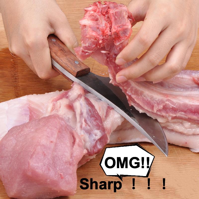 Japanese Handmade High Carbon Steel Forging Knife Boning Knife Cutting Kitchen Knife Butcher Knife