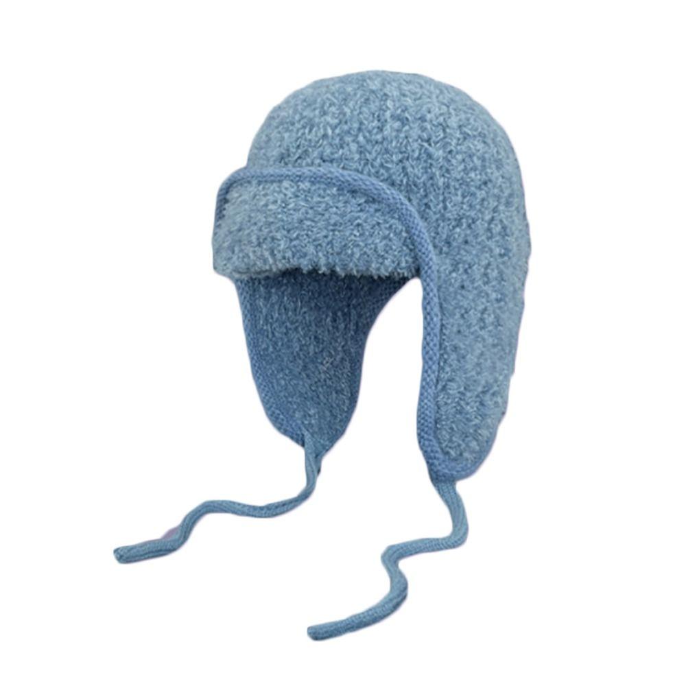 Thickened Winter Plush Hat Warm Lei Feng Hat Fashion Woolen Crochet Bonnet Women