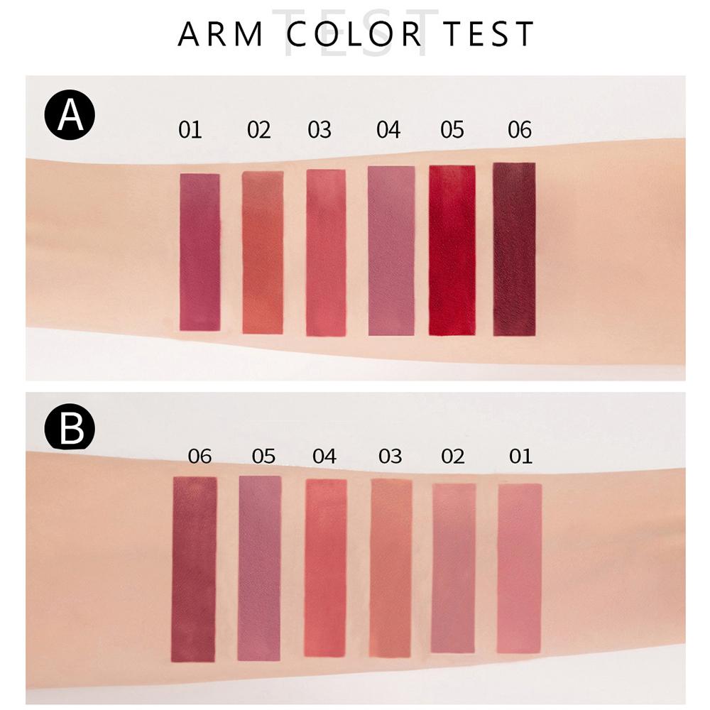 HANDAIYAN 6 шт. жидкий бархатный матовый блеск для губ красная помада телесного цвета для макияжа женская долговечная водостойкая косметическая косметика