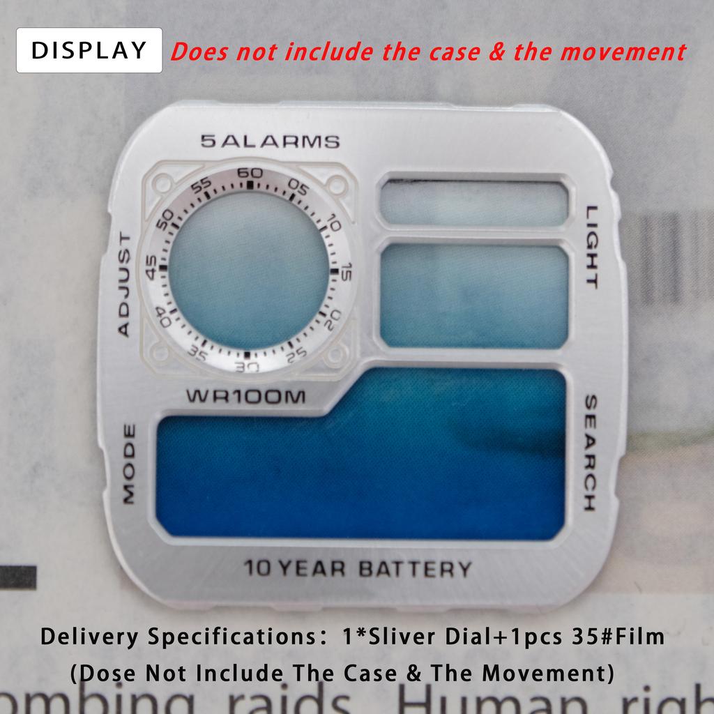 AE1200 Металлический циферблат и корпус Мод-комплект Модифицированный Улучшенный Медный циферблат Стальной корпус Для Casio 3299 AE-1200 Замена Аксессуары для часов