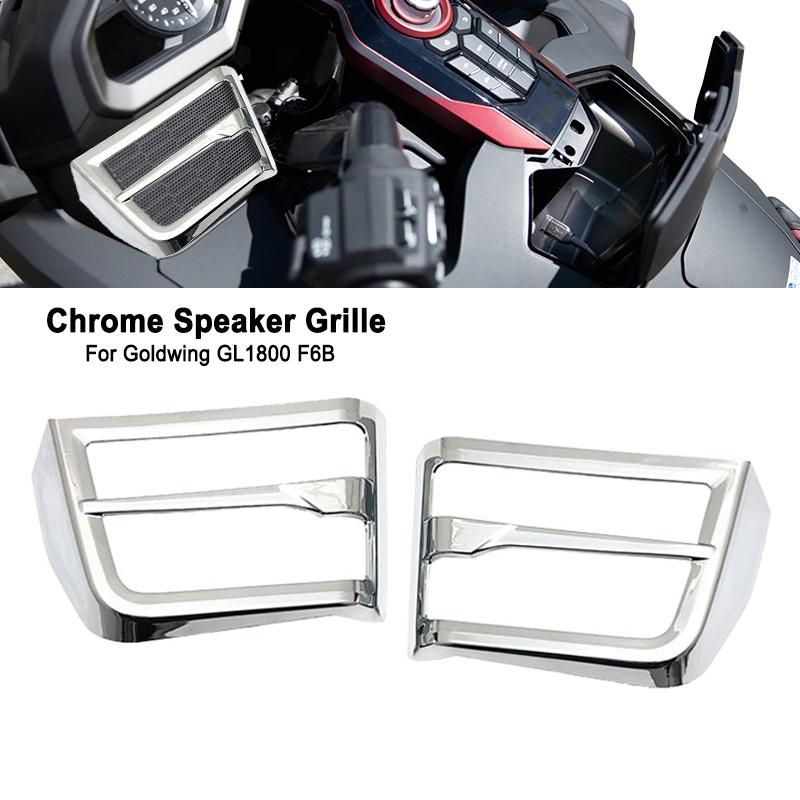 Для Honda Goldwing GL1800 F6B GL 1800 Gold wing 1800 2018-2022 мотоциклетная передняя хромированная решетка динамика