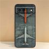 Модный чехол для телефона с рисунком самолета для Google Pixel 10 9a 9 8A 8 7 7A 6 6A Pro XL 2024 5G Черный Мягкий ТПУ Силикон