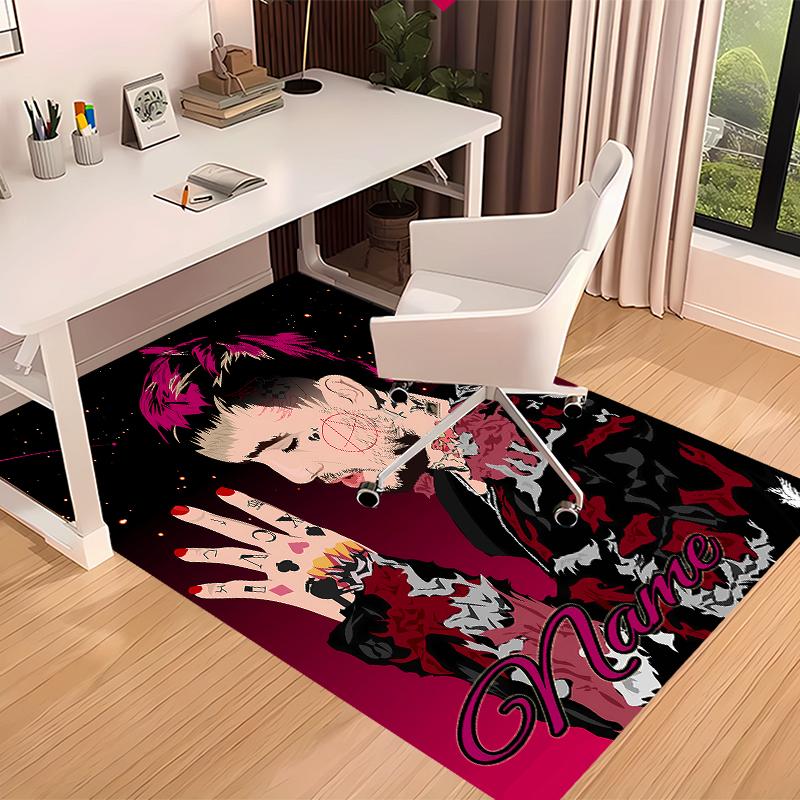 Custom personalization Lil Peep Print Area Rug - Soft, Washable Non-Slip Indoor Mat,Living Room,Home&Office Decorative Rug