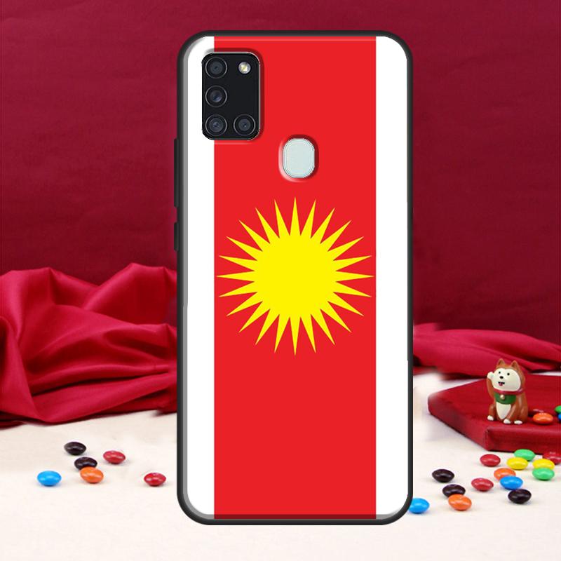 Чехол с флагом езидов для Samsung Galaxy A34 A54 A14 A12 A52 A22 A32 A42 A72 A13 A33 A53 A50 A51 A71 Coque