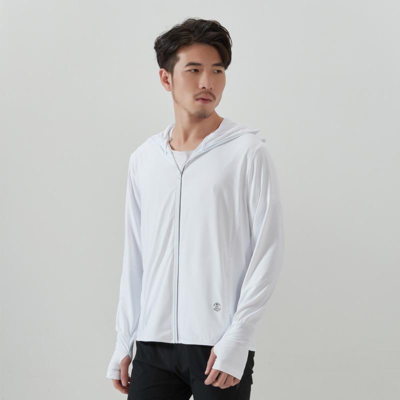 Солнцезащитная одежда Мужская UPF + Тонкая дышащая летняя уличная одежда Ice Silk Солнцезащитная одежда Женская УФ-защита Тонкая куртка Tide