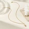 1 Piece 18K Gold Plated Conch Sea Snail Pendant Necklace 304 Stainless Steel Link Chain Necklace For Women Jewelry 45cm + 5cm