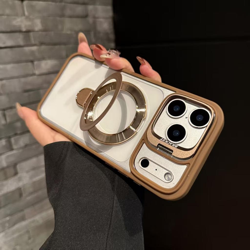 17 Applicable to iPhone16proU7 integrated double bracket Apple 15 mobile phone case 14 anti-drop 13 protective case 12/11