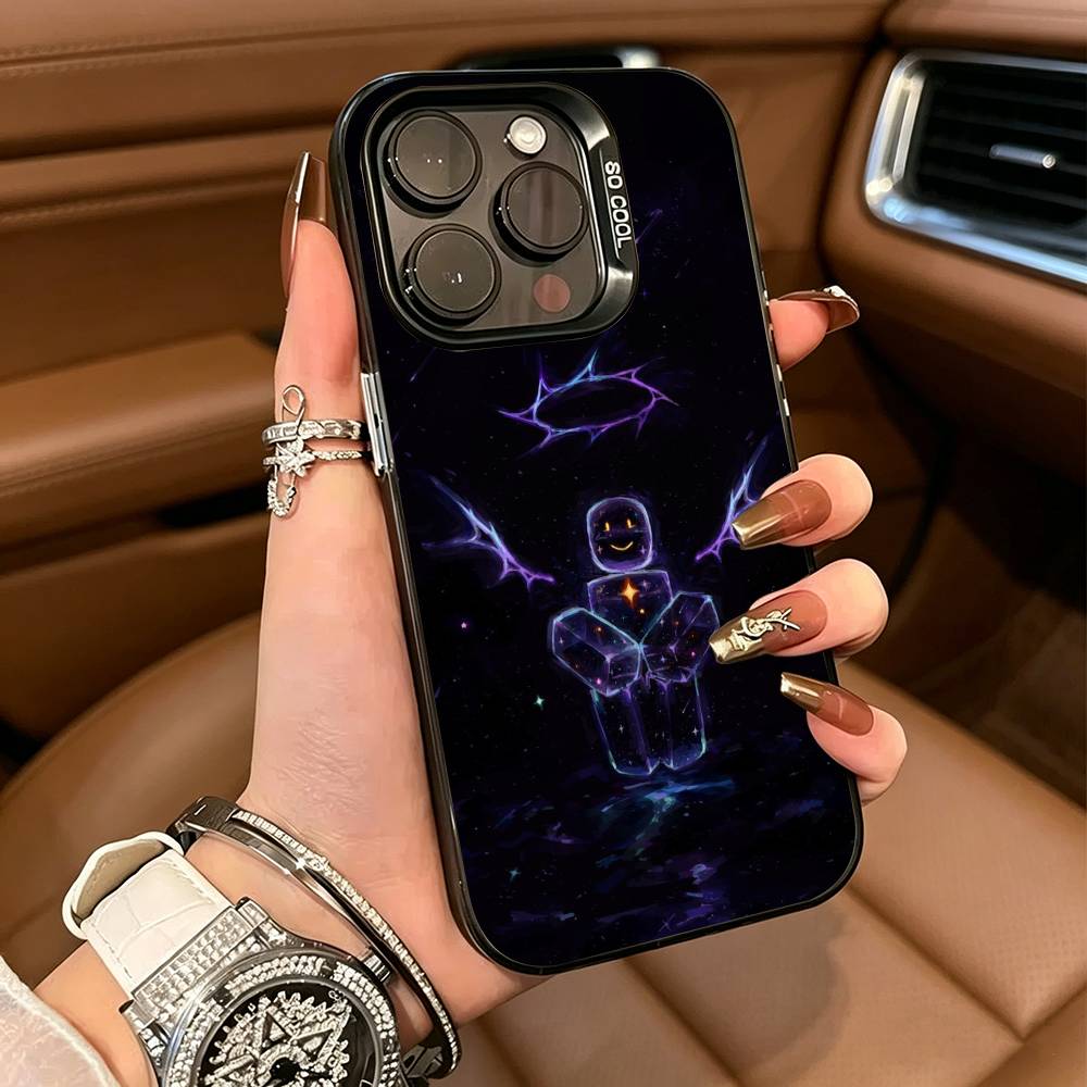 Horror Game T-TwoTime F-Forsaken For iPhone 17 16 15 14 13 12 11 Pro Max XS 17 Air Silicone Colored Silver Bumper Cover