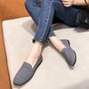 Leisure Mesh Single Shoes for Women In Autumn 2024 New Cloth Shoes Fashion Single Shoes One Step Flat Shoes Zapatillas De Mujer