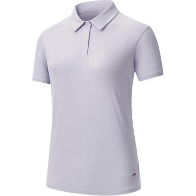 Дышащая легкая модная футболка-поло с коротким рукавом из серии Outdoor, женский топ, сиренево-фиолетовый SA1250SP61T-PP094