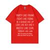 2027 New TV Series Shameless Frank Gallagher Party Like Frank Same Style Print T-shirt Unisex Vintage Oversized Tshirt Unisex's Cotton