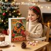 Christmas Gifts for Kids Advent Calendar, Ape Series 24 Day Countdown Box with Holiday Calendar Acrylic Pendants, Festive Tree Hanging Ornaments Home