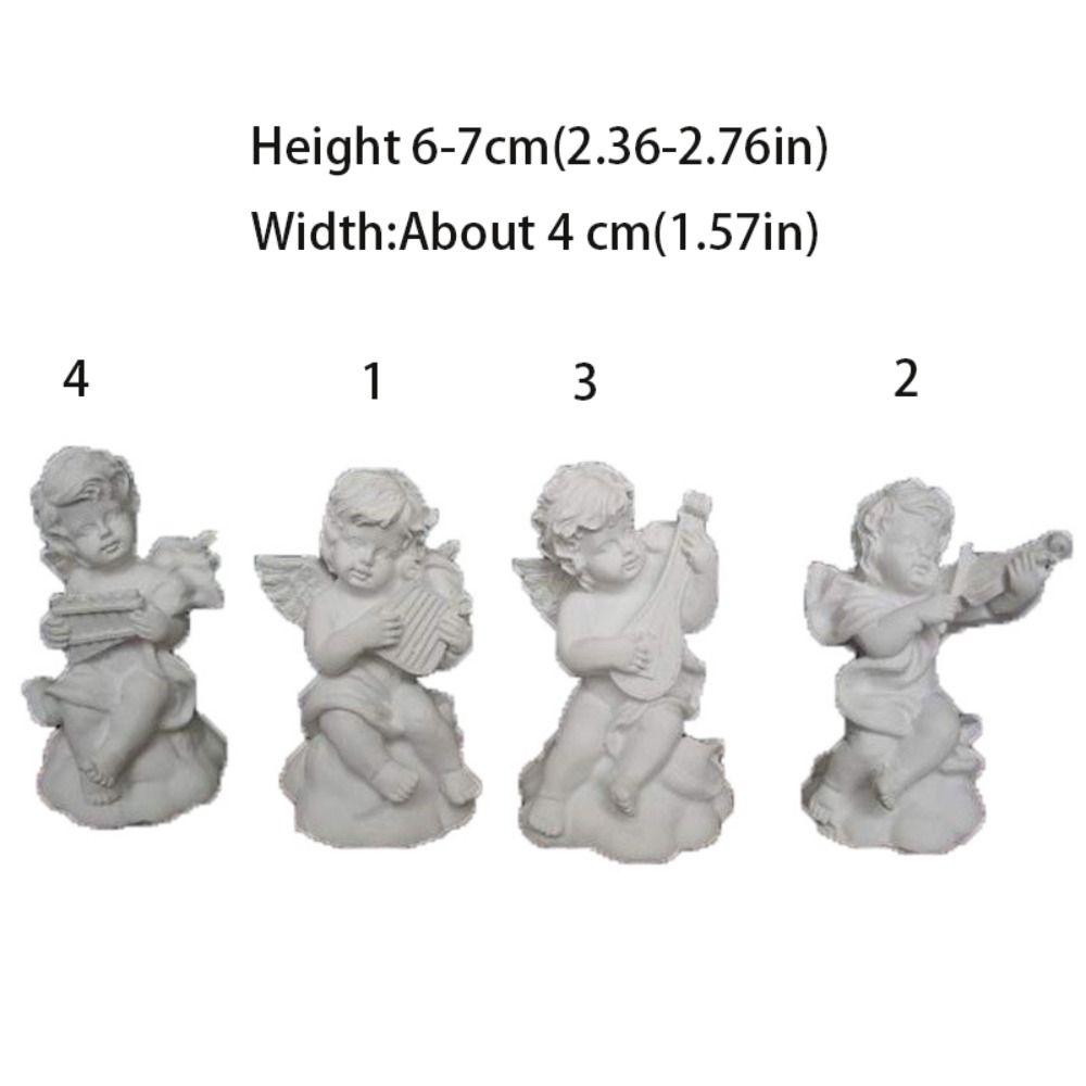 Decoration Guardian Angel Character Sculpture Garden Ornaments Desktop Figurine Cupid Angel Statue