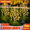 200LED 120LED гирлянда для наружного освещения ивы на солнечной энергии, декоративные светильники, 8 режимов освещения, садовая терраса, дорожка