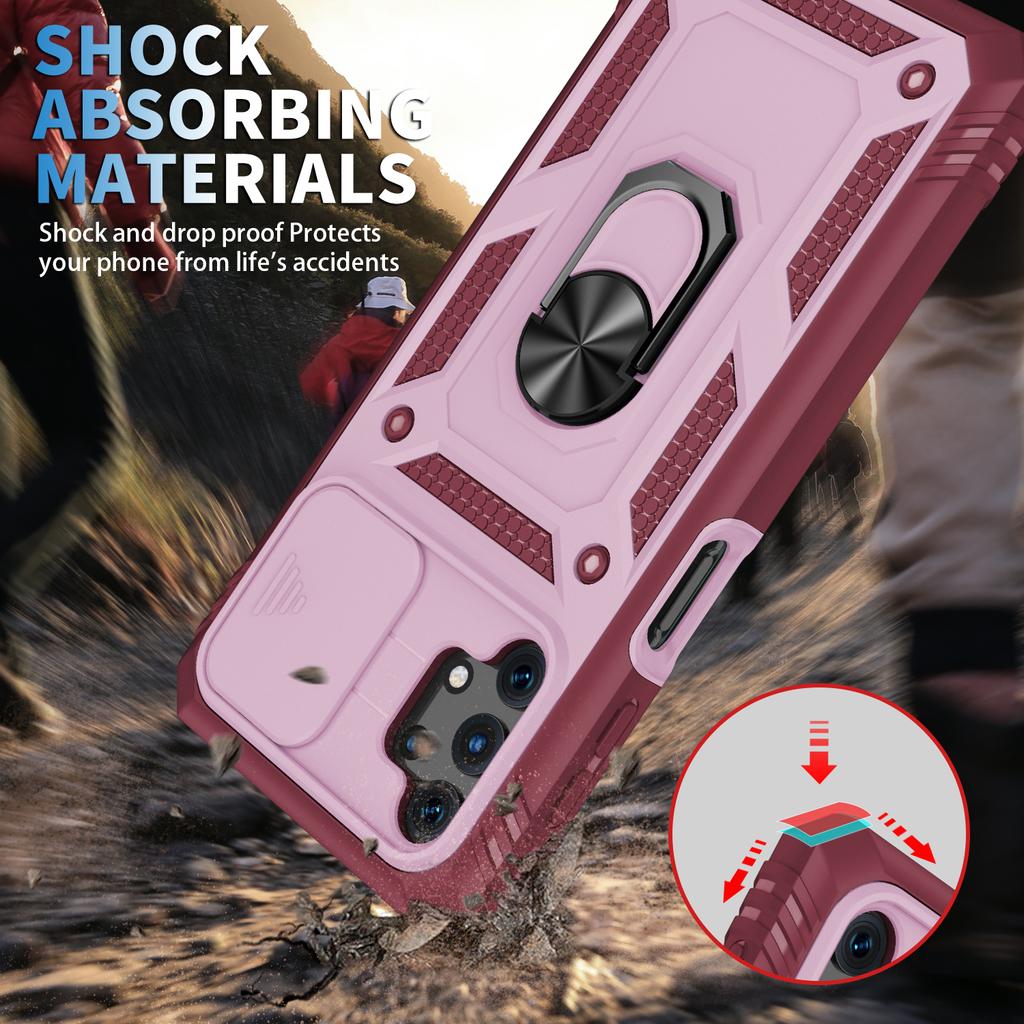 Жесткий защитный защитный чехол с подставкой для Samsung Galaxy S23 Ultra A54 A14 A53 A33 A52s A52 A13 A12 S22 Ultra 5g S21 Plus S20 Fe