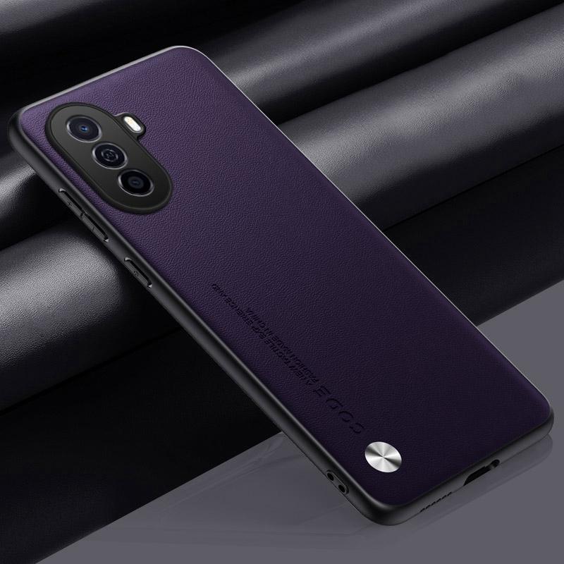 Роскошный чехол из искусственной кожи для Huawei Nova Y70 Plus Задняя крышка Силиконовый противоударный Чехол для телефона с полной защитой для Huawei Nova Y71