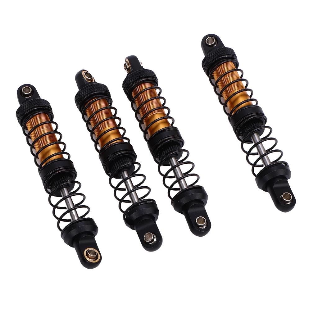 4PCS RC Metal Shock Absorber Dampers Double Section Spring Alloy 1 10 Scale RC Car Shock Absorber Gold