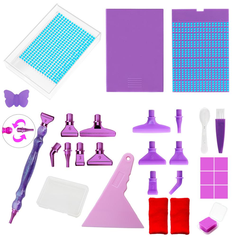 Многофункциональный лоток-перевертыш и набор воронок для алмазной мозаики – Инструмент для вышивания своими руками