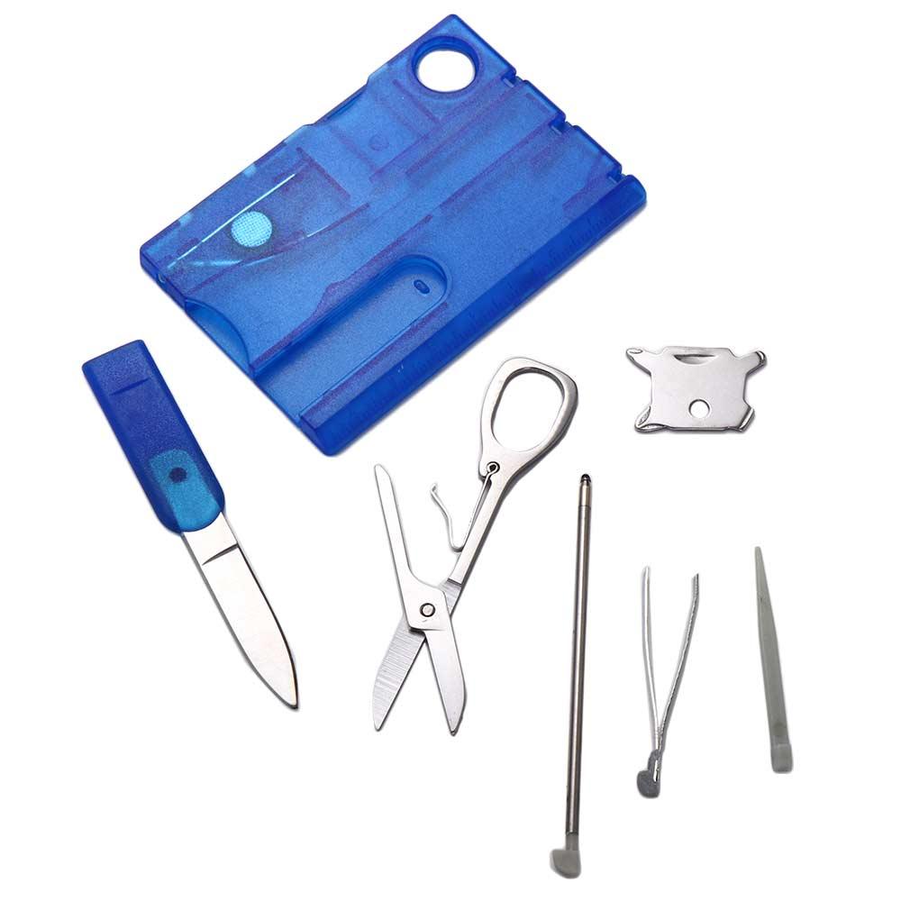 Light Magnifier Outdoor Multi Tool Card 12 In 1 Pocket Credit Card EDC Tool Gear Card Multi Tool