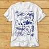 230 Gsm 100% Cotton Ocean Nature Sea Animal Whale Orca Turtle Dolphin T Shirt Cult Movie Retro Vintage Music Top Tee 2401